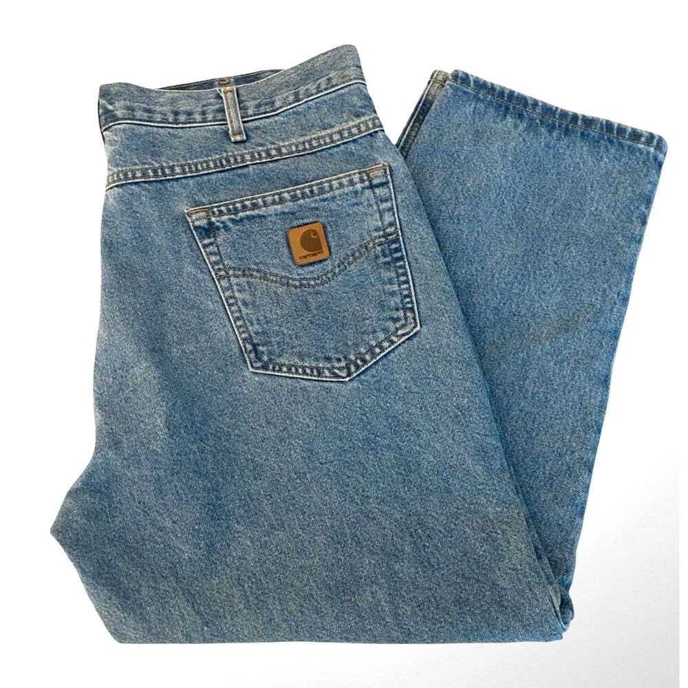 Carhartt B17 Relaxed Fit Tapered Leg Men's Jeans 44x28 Stonewash Workwear Skater